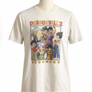 Dragon Ball Z Graphic T Shirt Mens L Anime DBZ Goku Vegeta Vintage Style Tee